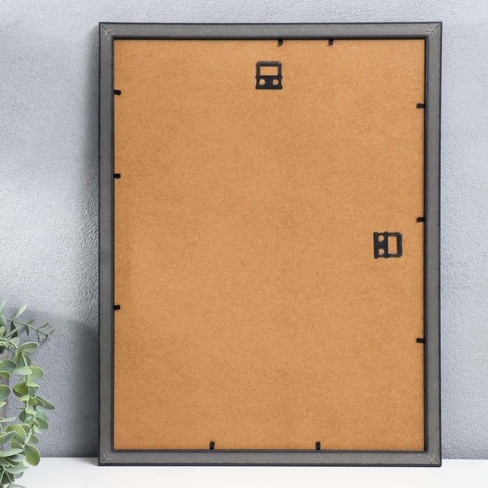 Фоторамка пластик 30х40 см, серебро