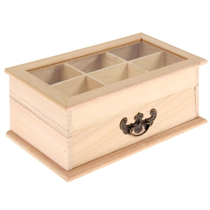 Шкатулка дерево для росписи Шкатулка дерево для росписи "Секреты рукодельницы" 13,5х23,5х10 см