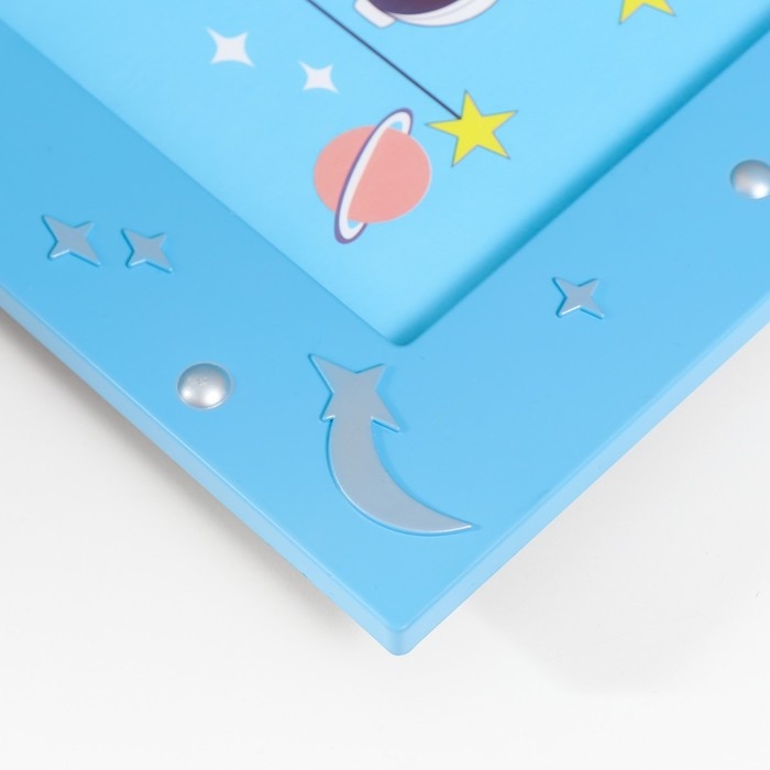 Фоторамка пластик 12х17 см "Космонавт и Земля" МИКС 2,5х24,5 см