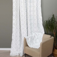 Штора портьерная Witerra Треугольник 200х280см, серый, блэкаут, пэ100%