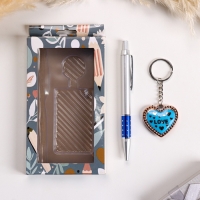 Набор подарочный 2в1 (ручка, брелок)