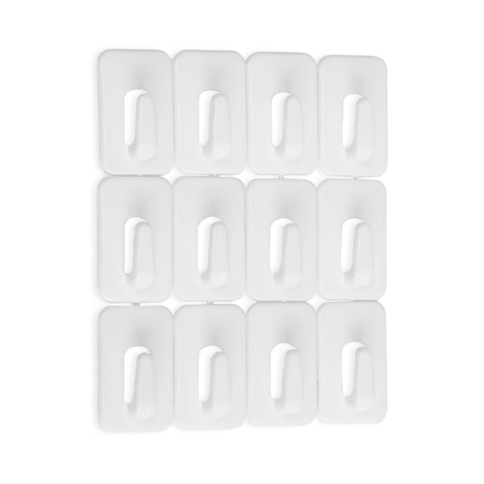 Держатель для проводов, 12 штук, цвет белый Держатель для проводов, 12 штук, цвет белый