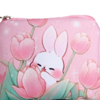 Кошелек детский текстильный "Зайчик", 11х9х0,5 см, цвет мятный Кошелек детский текстильный "Зайчик", 11х9х0,5 см, цвет мятный