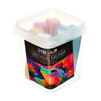 Мелки цветные для асфальта 7 штук Calligrata TOP, брусок, МИКС