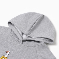 Костюм детский (худи, брюки) MINAKU: Exclusive print, цвет светло-серый меланж, рост 110 см