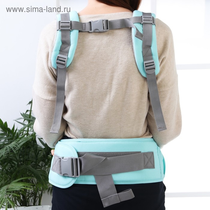 Рюкзак-кенгуру, хипсит для малыша «Рыбки», от 3 до 20 кг., цвет бирюзовый Рюкзак-кенгуру, хипсит для малыша «Рыбки», от 3 до 20 кг., цвет бирюзовый