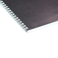 Тетрадь 48 листов в клетку на гребне "Коричневая. METALLIC", обложка бумвинил Тетрадь 48 листов в клетку на гребне "Коричневая. METALLIC", обложка бумвинил