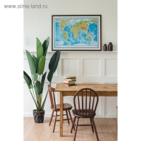 Карта Мира физическая, 120 х 78 см, 1:25 млн, без ламинации