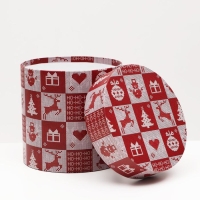 Набор круглых коробок 5 в 1 "Вязаный 2", 23 х 23 х 25 - 15 х 15 х 15 см Набор круглых коробок 5 в 1 "Вязаный 2", 23 х 23 х 25 - 15 х 15 х 15 см