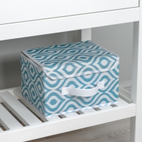 Короб для хранения Доляна «Лагуна», 26×20×16 см, цвет бирюзовый Короб для хранения Доляна «Лагуна», 26×20×16 см, цвет бирюзовый