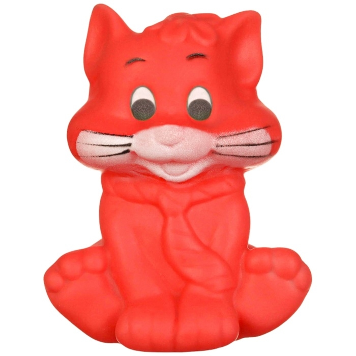 Резиновая игрушка для ванны &laquo;Котик&raquo;, с пищалкой, 1 шт, цвет МИКС, Крошка Я