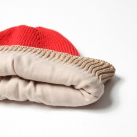 Шапка детская MINAKU р-р 50-52, цвет красный/бежевый Шапка детская MINAKU р-р 50-52, цвет красный/бежевый