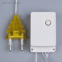 Гирлянда &laquo;Нить&raquo; 4 м с насадками &laquo;Шарик с орнаментом&raquo;, IP20, прозрачная нить, 20 LED, свечение тёплое белое, 8 режимов, 220 В