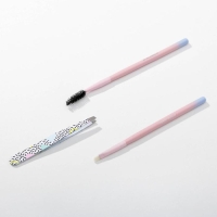 Подарочный набор Let's makeup, щеточка и кисть для бровей, пинцет, резинки для волос 2 шт, открытка, BEAUTY FOX Подарочный набор Let's makeup, щеточка и кисть для бровей, пинцет, резинки для волос 2 шт, открытка, BEAUTY FOX