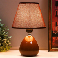 Лампа настольная "Инканто" 1х40Вт Е27 коричневый 18х18х27 см RISALUX
