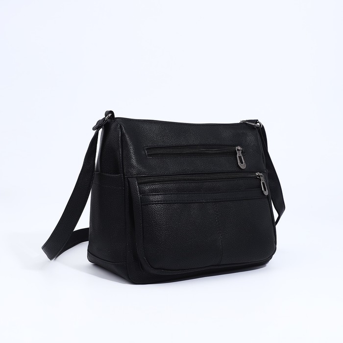 Сумка-мешок на молнии, цвет чёрный Сумка-мешок на молнии, цвет чёрный