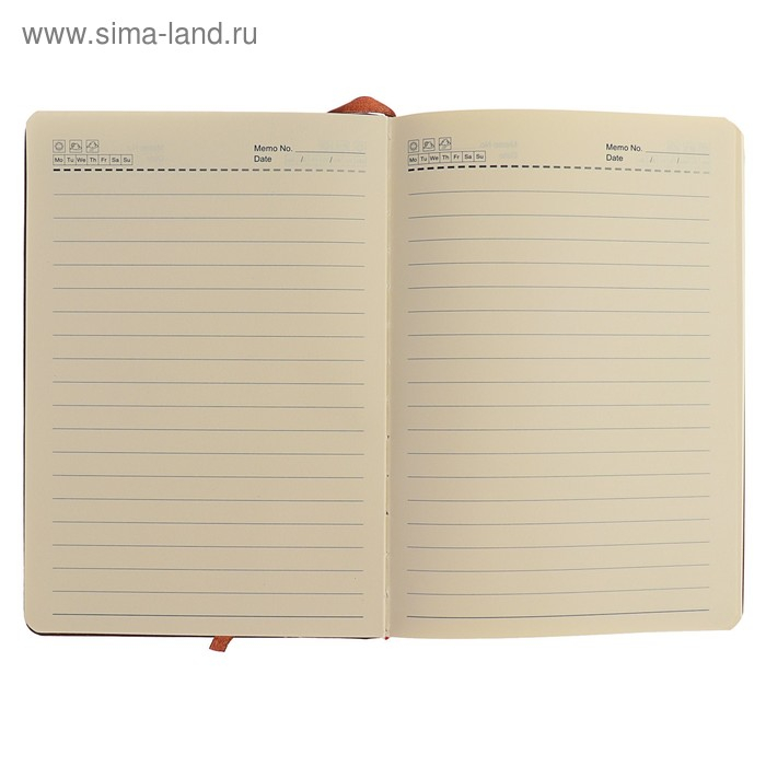 Ежедневник недатированный А5, 148 листов в линейку, обложка пвх, МИКС