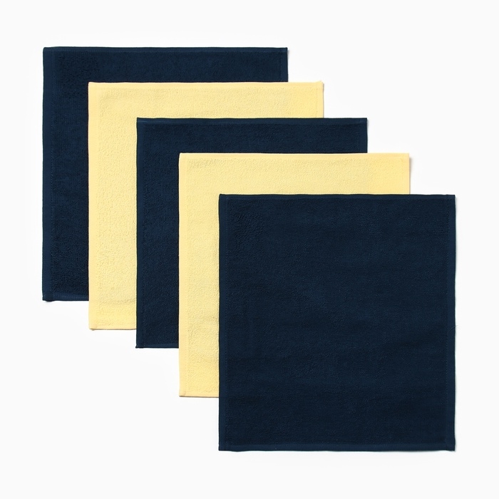 Набор махровых полотенец Этель Набор махровых полотенец Этель "Волшебная змея" 30х30 см -5шт, 100% хл, 340гр/м2