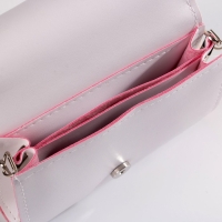 Сумка детская для девочки "Котик", на клапане, голография/белый, 15х4х12 см