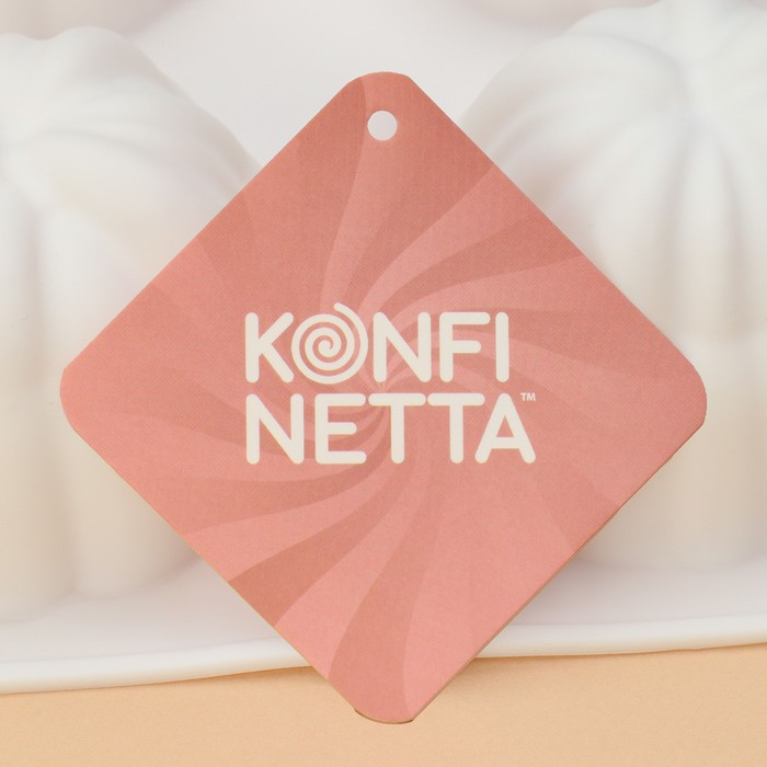 Форма для муссовых десертов и выпечки Доляна «Цветок», 30×17×5 см, 6 ячеек (d=7 см), цвет белый Форма для муссовых десертов и выпечки Доляна «Цветок», 30×17×5 см, 6 ячеек (d=7 см), цвет белый