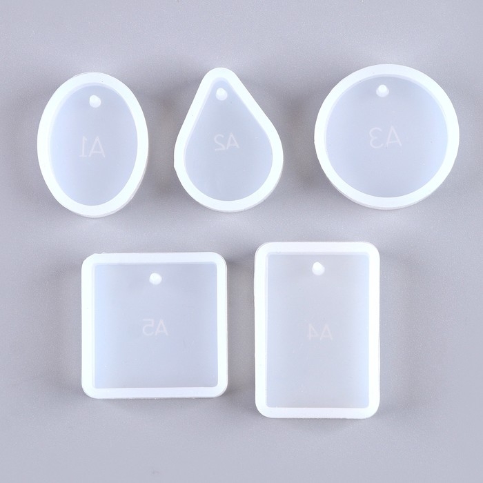 Форма силиконовая универсальная «Кулоны» набор 5 форм Форма силиконовая универсальная «Кулоны» набор 5 форм