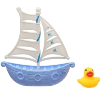 Набор резиновых игрушек для ванны &laquo;Уточки на корабле&raquo;, 7 предметов, цвет МИКС, Крошка Я