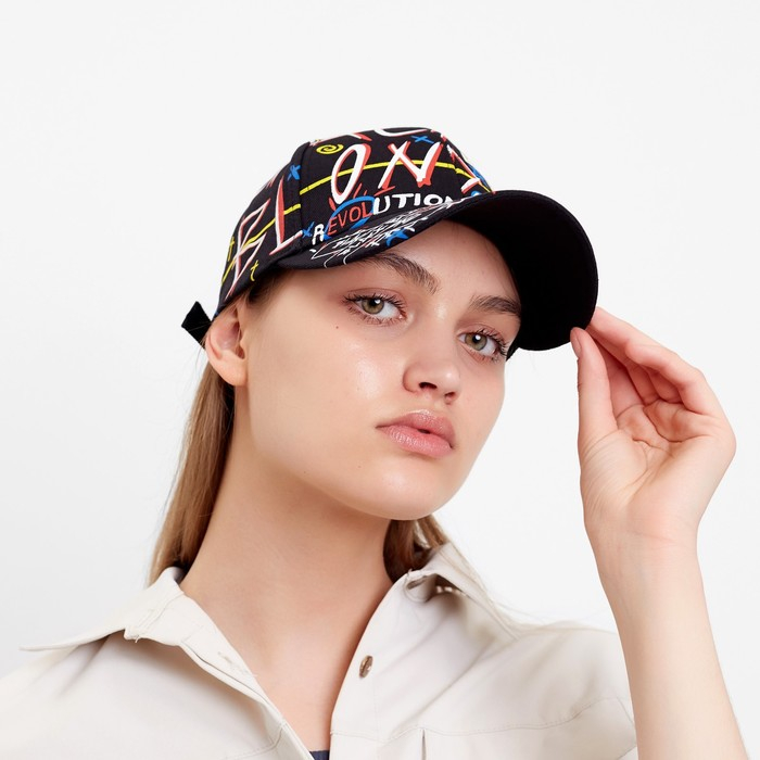 Кепка MINAKU Кепка MINAKU "ART" цвет чёрный, р-р 58