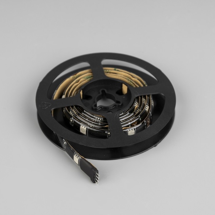 Комплект светодиодной ленты Luazon Lighting 1 м, IP65, SMD5050, 30 LED/м, USB, пульт ДУ, RGB Комплект светодиодной ленты Luazon Lighting 1 м, IP65, SMD5050, 30 LED/м, USB, пульт ДУ, RGB