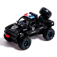 Машина металлическая «Джип», открываются двери, капот, инерция, МИКС Машина металлическая «Джип», открываются двери, капот, инерция, МИКС