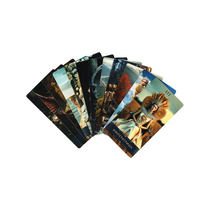 Карты таро "Фэшн. Ch&acirc;teau de Tarot", карты гадальные, 78 л, карта 6.3 х 12 см, в мешочке