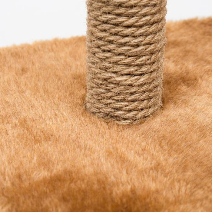 Комплекс для кошек с когтеточкой, угловой, 48 х 48 х 171 см, коричневый Комплекс для кошек с когтеточкой, угловой, 48 х 48 х 171 см, коричневый