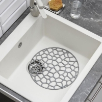 Решетка в раковину &laquo;Круглая&raquo;, d=30 см, цвет МИКС