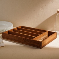 Ящик из натурального дуба для столовых приборов Sima-Land Home, 34&times;25&times;5 см