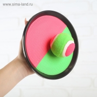 Игра &laquo;Тарелка-липучка&raquo;, набор: 2 тарелки, мяч