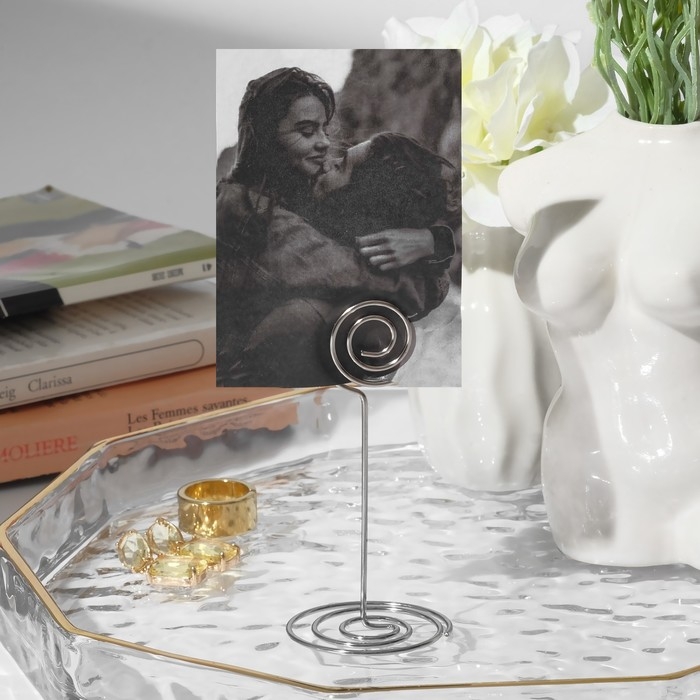 Ценникодержатель с зажимом «Круг», 3,3×3,3×8,3 см, цвет серебро Ценникодержатель с зажимом «Круг», 3,3×3,3×8,3 см, цвет серебро