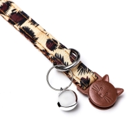 Ошейник кошачий с пряжкой в форме кошки, 26 х 1 см, бежевый Ошейник кошачий с пряжкой в форме кошки, 26 х 1 см, бежевый