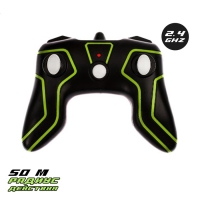 Машина-перевёртыш радиоуправляемая &laquo;Трюкач&raquo;, масштаб 1:28, с аккумулятором, цвет зелёный