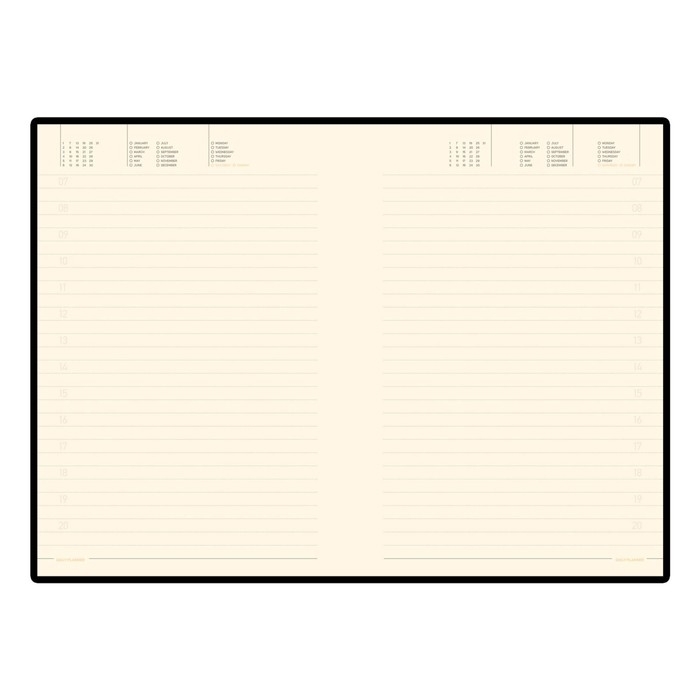 Ежедневник недатированный А5, 136 листов Megapolis Soft, на резинке, обложка искусственная кожа, цветной срез, ляссе, чёрный