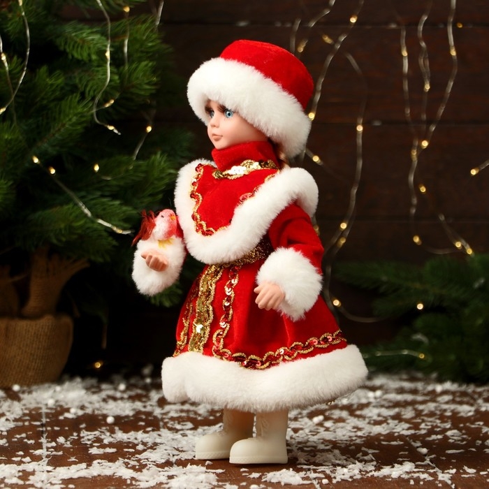 Снегурочка Снегурочка "В пышной шубке" 14х30 см, красный