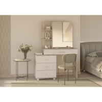 Стол туалетный "Оливия", 1070х453х1466, Дуб Крафт Серый/Скандинавское дерево белое Стол туалетный "Оливия", 1070х453х1466, Дуб Крафт Серый/Скандинавское дерево белое