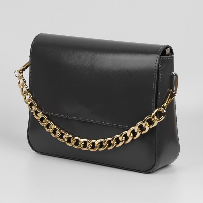 Цепочка для сумки, с карабинами, железная, 22 &times; 16 мм, 30 см, цвет золотой