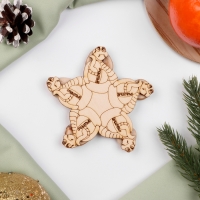 Новый год. Подставка с символом года под горячее «На счастье», D=11 см, можжевельник Новый год. Подставка с символом года под горячее «На счастье», D=11 см, можжевельник