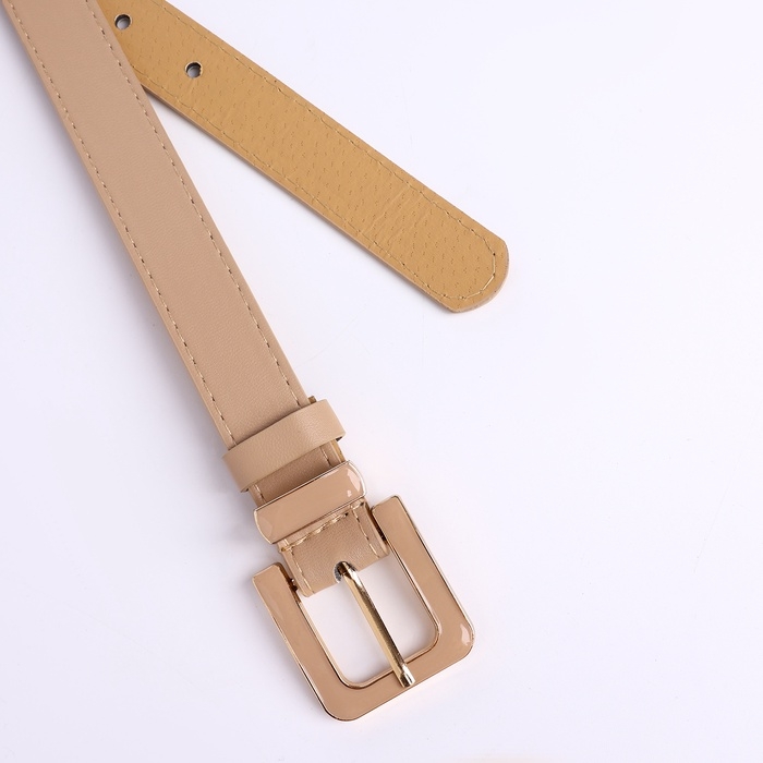 Ремень женский, ширина 2,3 см, пряжка металл, цвет бежевый Ремень женский, ширина 2,3 см, пряжка металл, цвет бежевый