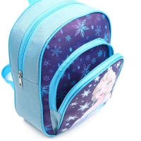 Рюкзак детский для девочки с карманом, 23&times;19&times;6 см, Холодное сердце