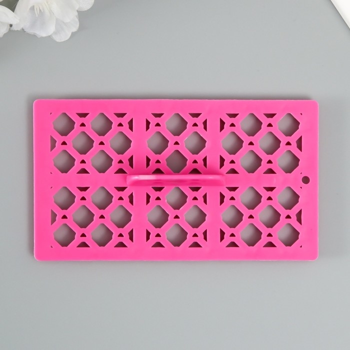 Штамп пластик Штамп пластик "Ромб с сердечком" 12,8х7.5 см