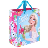 Пакет подарочный "Самая милая" 23х27х11.5 см, упаковка, Холодное сердце Пакет подарочный "Самая милая" 23х27х11.5 см, упаковка, Холодное сердце