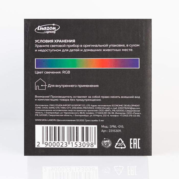 Световой прибор «Снеговик с синим шаром» 9.5 см, свечение мульти, 220 В Световой прибор «Снеговик с синим шаром» 9.5 см, свечение мульти, 220 В