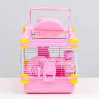 Клетка для грызунов "Пижон", 31 х 24 х 30 см, розовая Клетка для грызунов "Пижон", 31 х 24 х 30 см, розовая