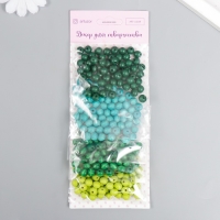 Бусины для творчества дерево "Луговая гамма" d-0,8 см, 4 цвета х 10 гр Бусины для творчества дерево "Луговая гамма" d-0,8 см, 4 цвета х 10 гр