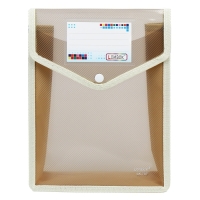 Папка-конверт на кнопке А5, 500 мкр, с расширением, вертикальная, карман для визиток, МИКС Папка-конверт на кнопке А5, 500 мкр, с расширением, вертикальная, карман для визиток, МИКС